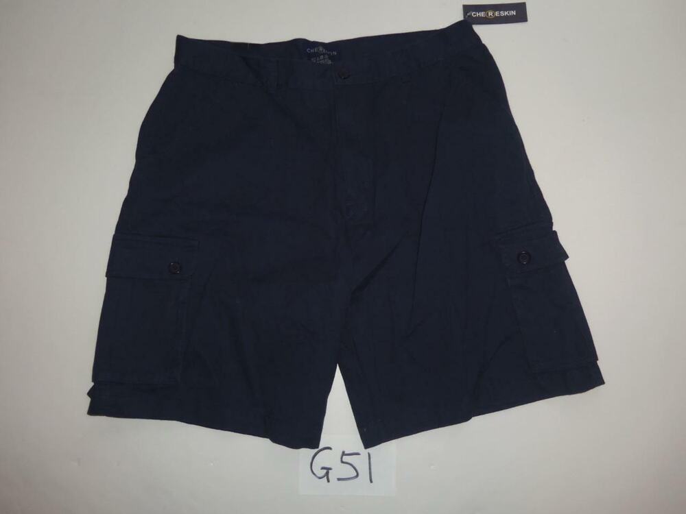 Chereskin Cargo Shorts Size 38 NWT Blue -0618G51